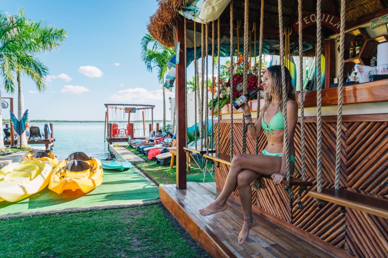 Blue Bird Hotel Bacalar Kültér fotó
